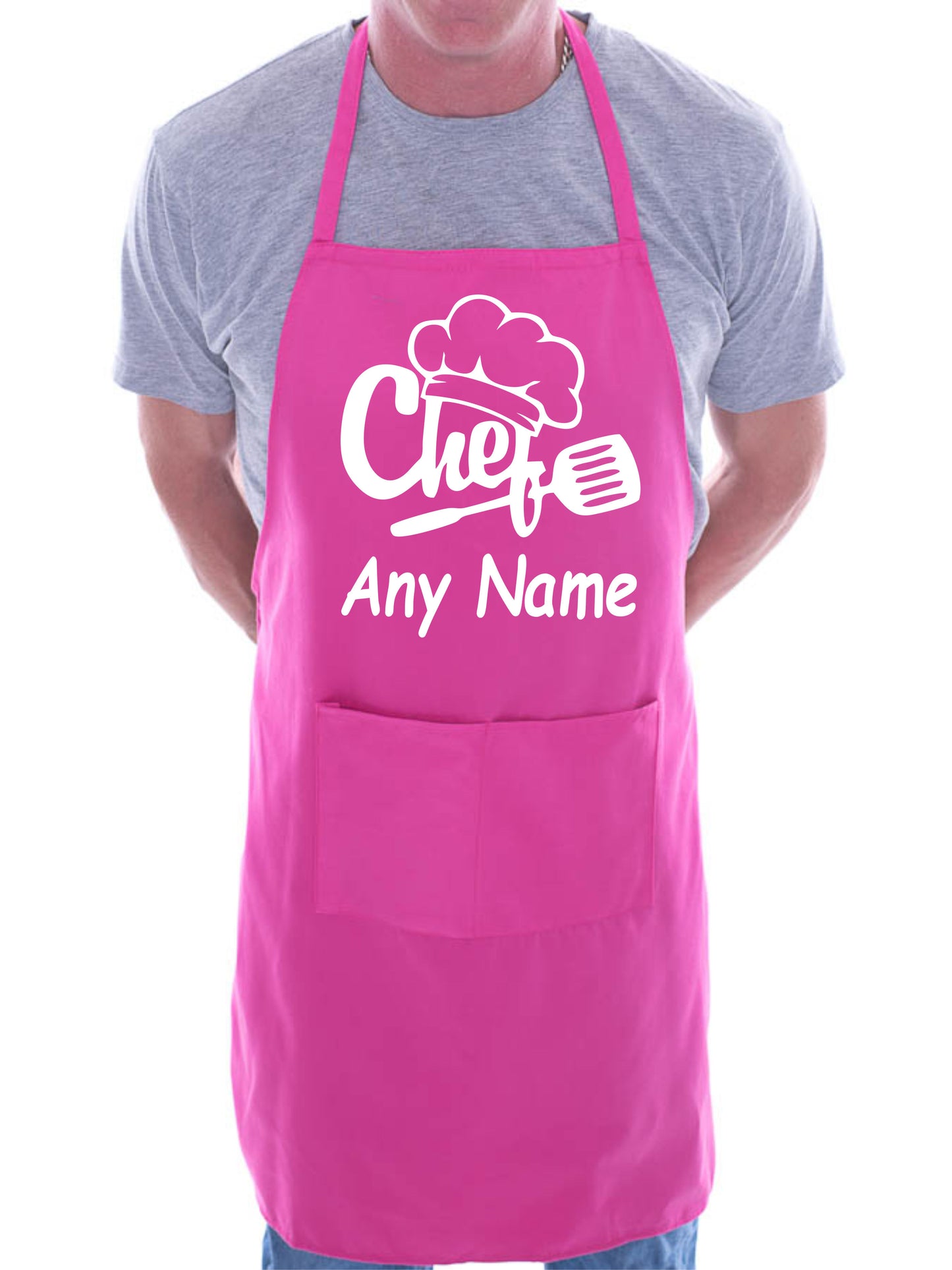 Personalised Apron Chef Your Text Here Any Words BBQ Baking Cooking