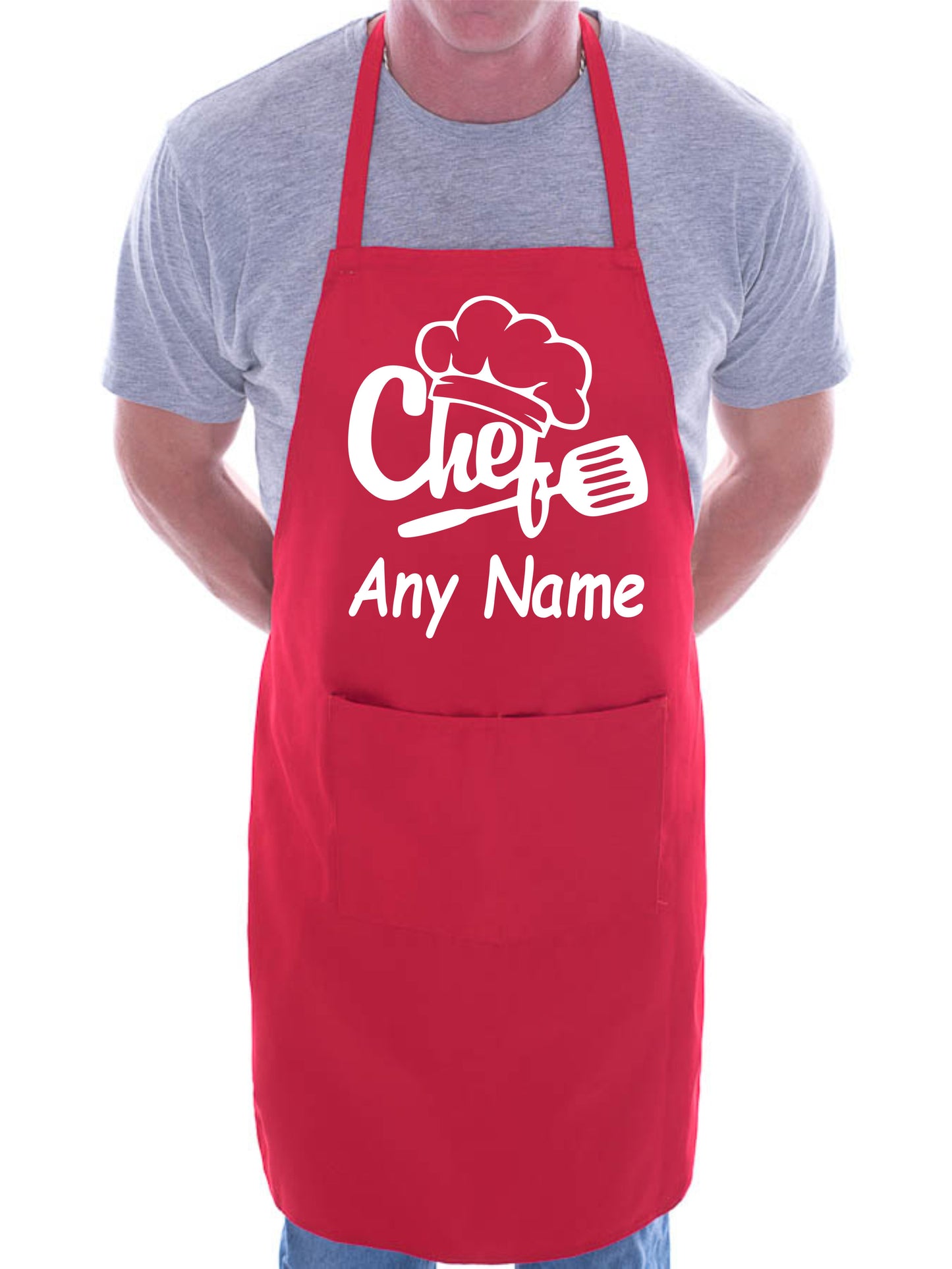 Personalised Apron Chef Your Text Here Any Words BBQ Baking Cooking