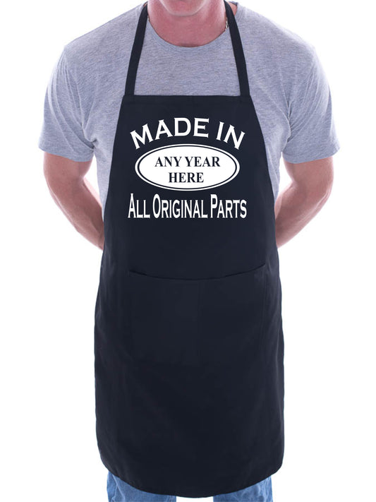 Made In Any Year Customise This Apron With Any Year Baking BBQ Cooking