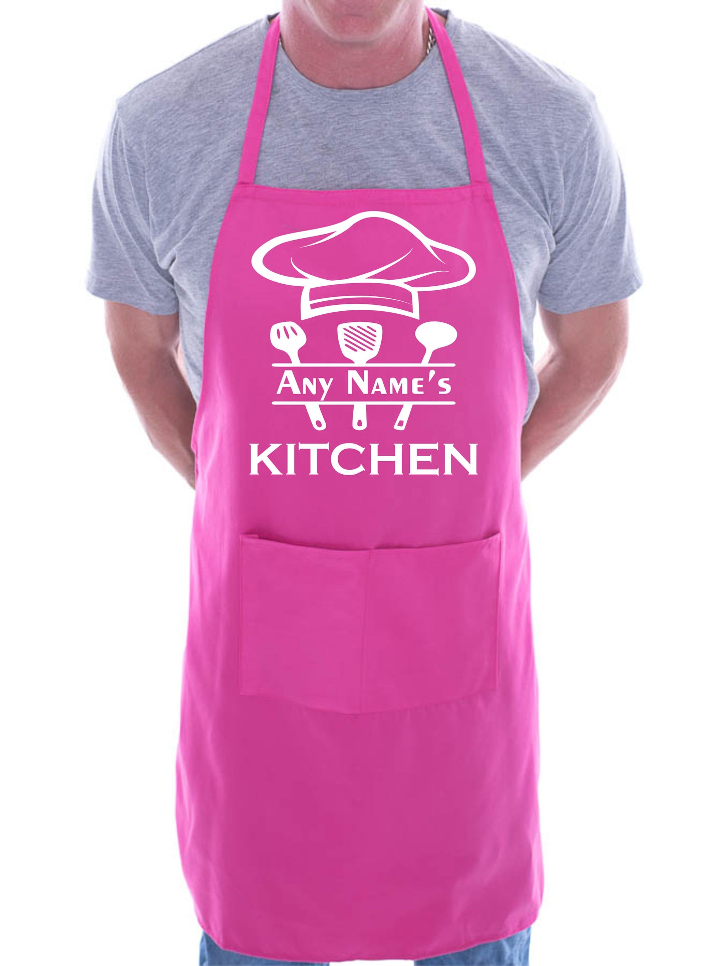 Personalised Apron Kitchen Add Your Name Here Baking Cooking