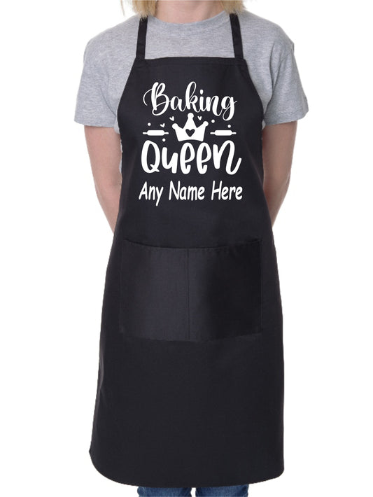 Personalised Apron Baking Queen Your Name Here Baking Cooking Apron