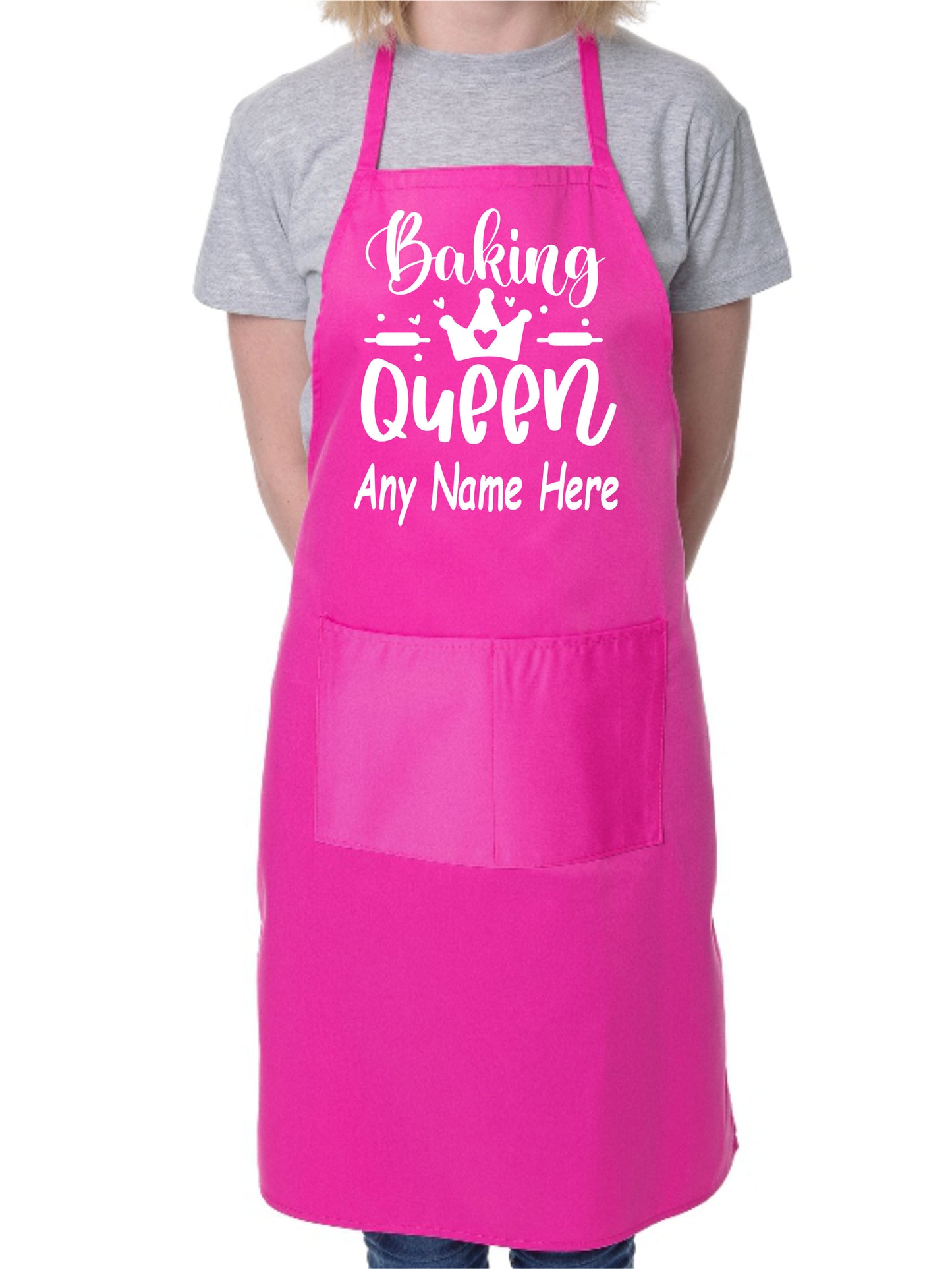 Personalised Apron Baking Queen Your Name Here Baking Cooking Apron