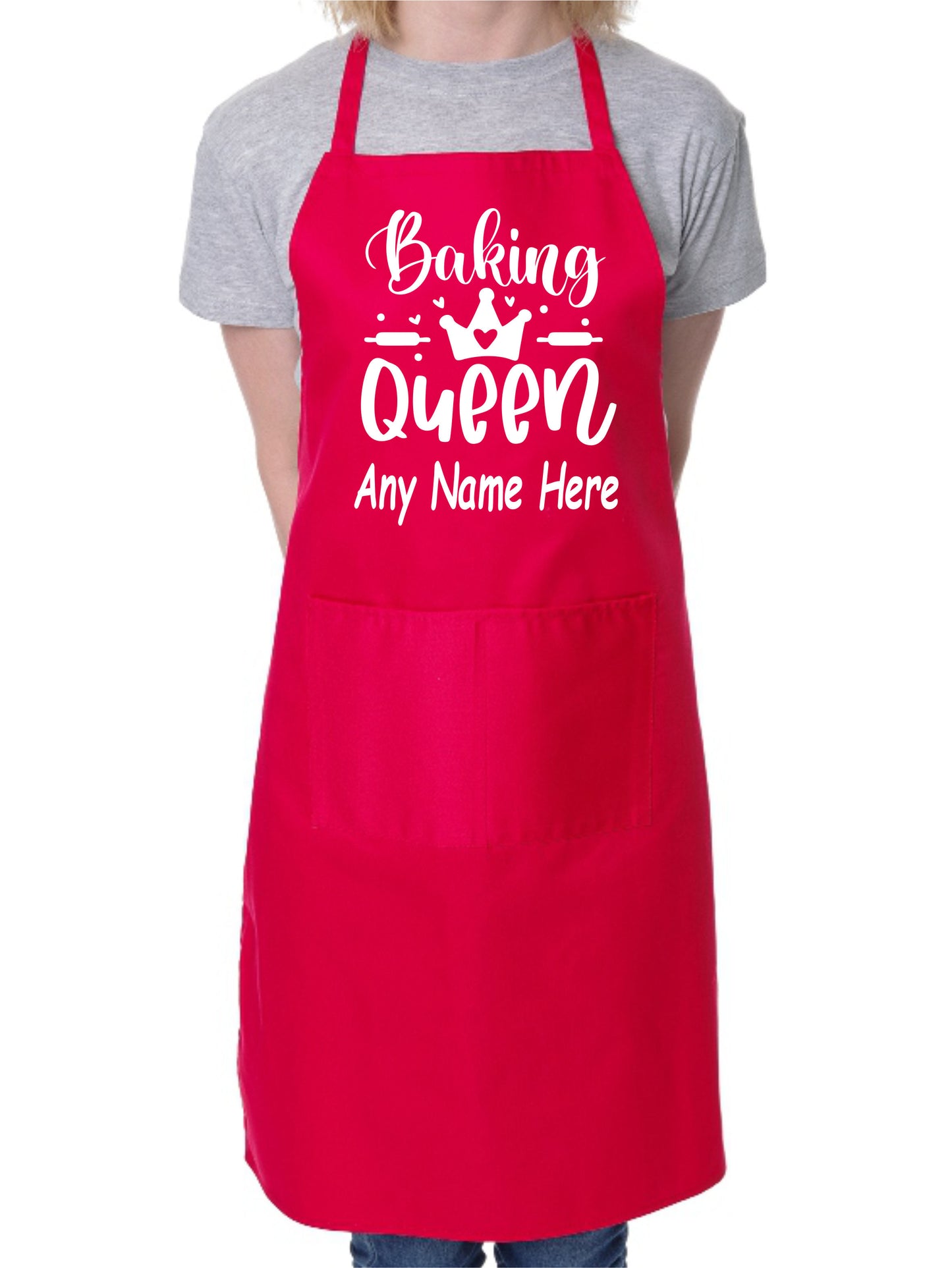 Personalised Apron Baking Queen Your Name Here Baking Cooking Apron