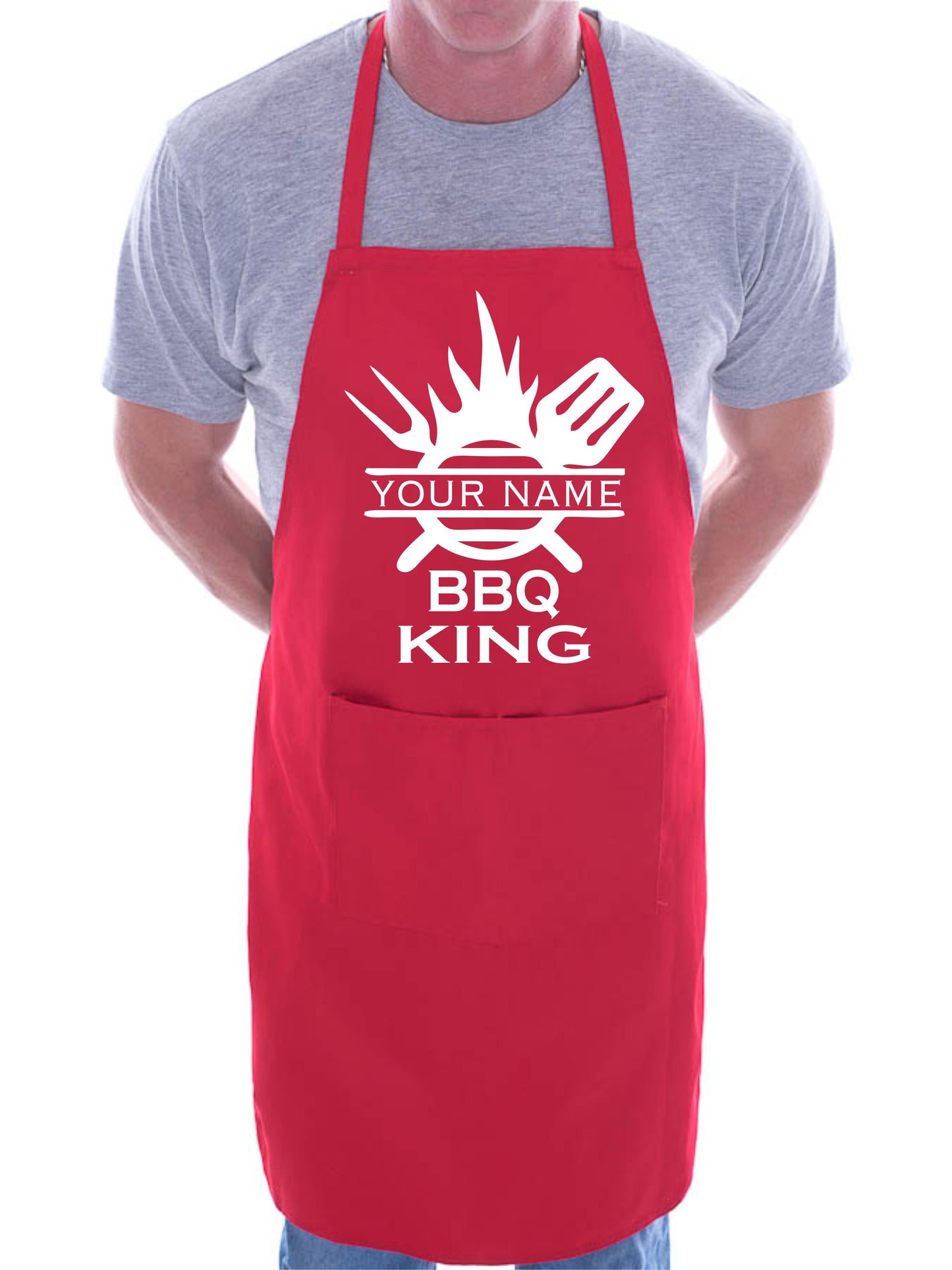 BBQ King Personalise This Apron Add Your Name Here BBQ Baking Cooking