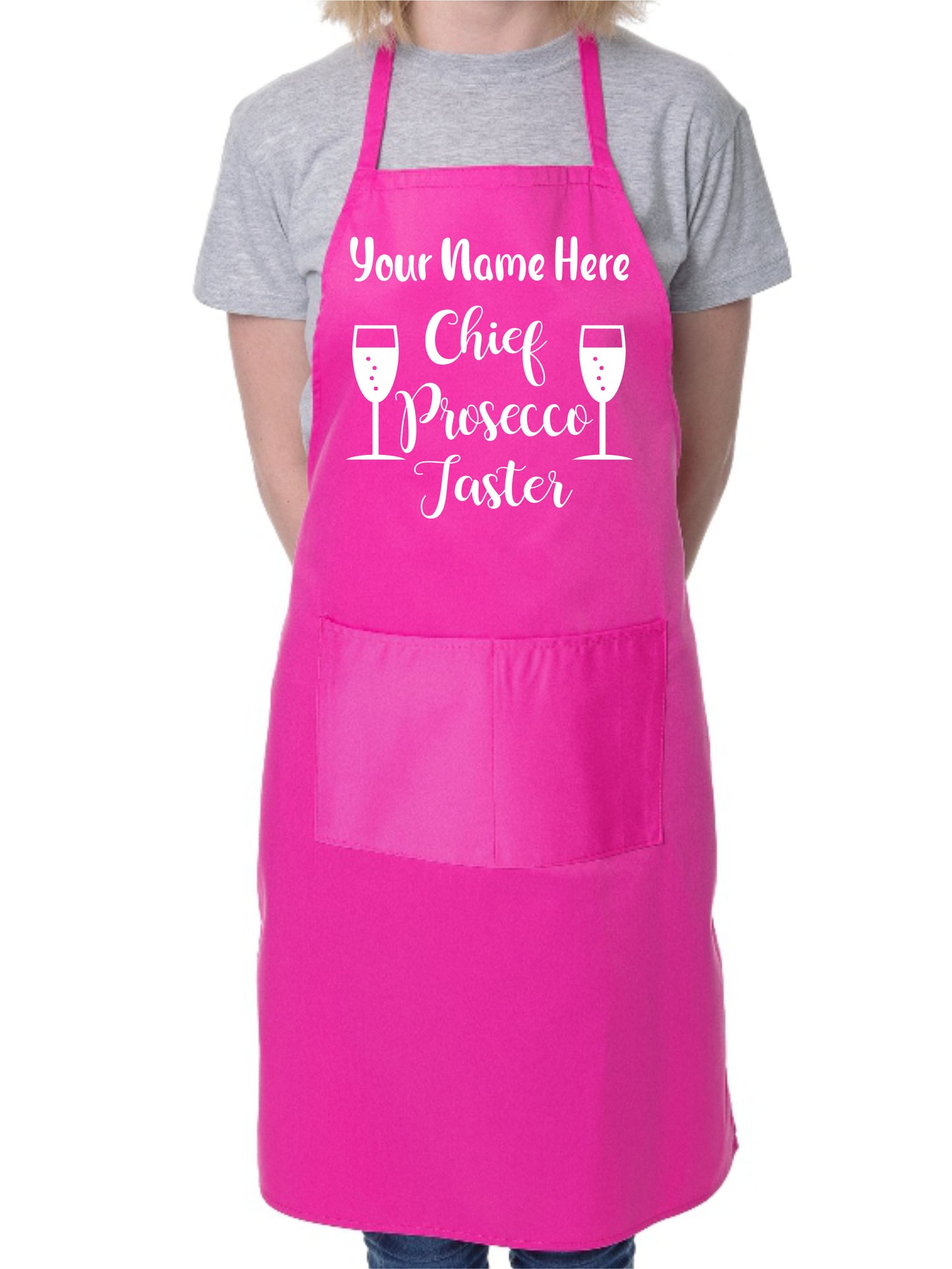 Customise This Apron Chief Prosecco Taster Any Name Here BBQ Cooking