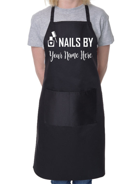 Customise This Apron Nails By Any Name Company Name Here Cooking Apron