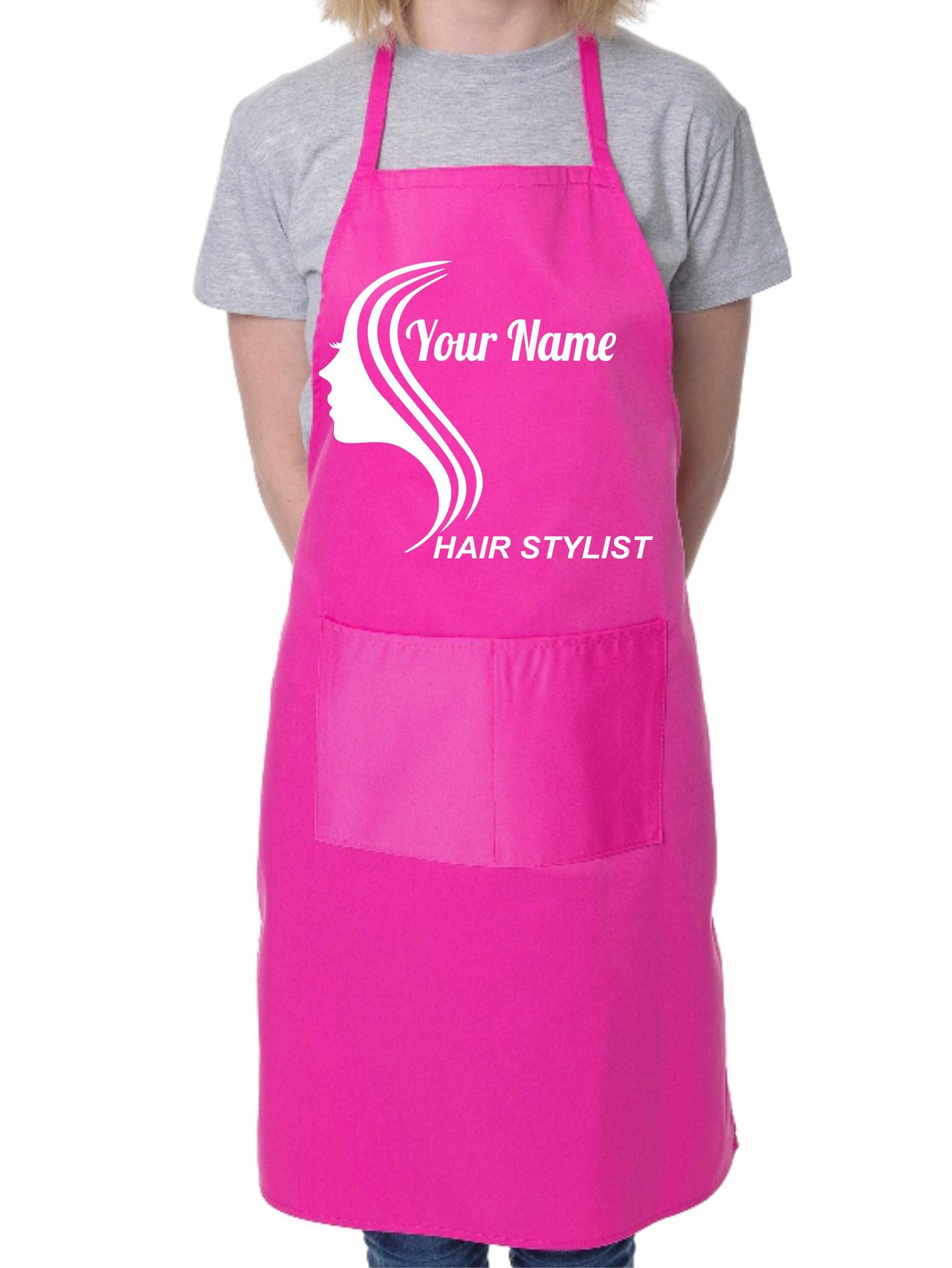 Personalised Apron Hair Stylist Add Shop Name Here Hairdresser