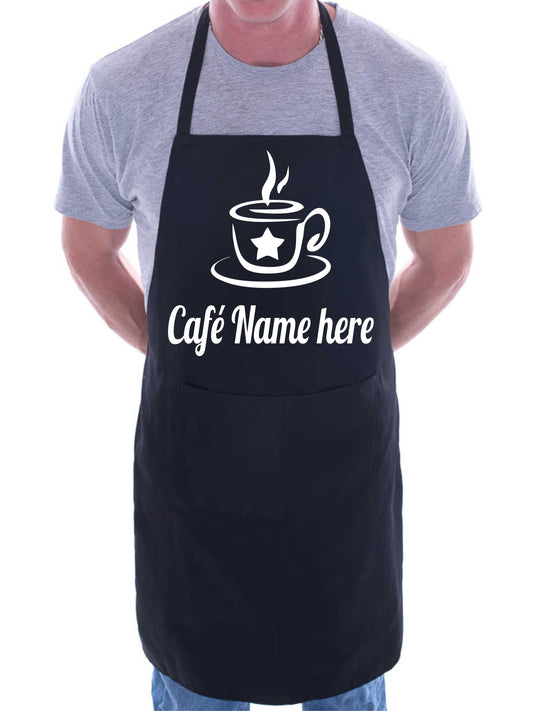 Personalised Apron Café Restaurant Add Your Shop Name here