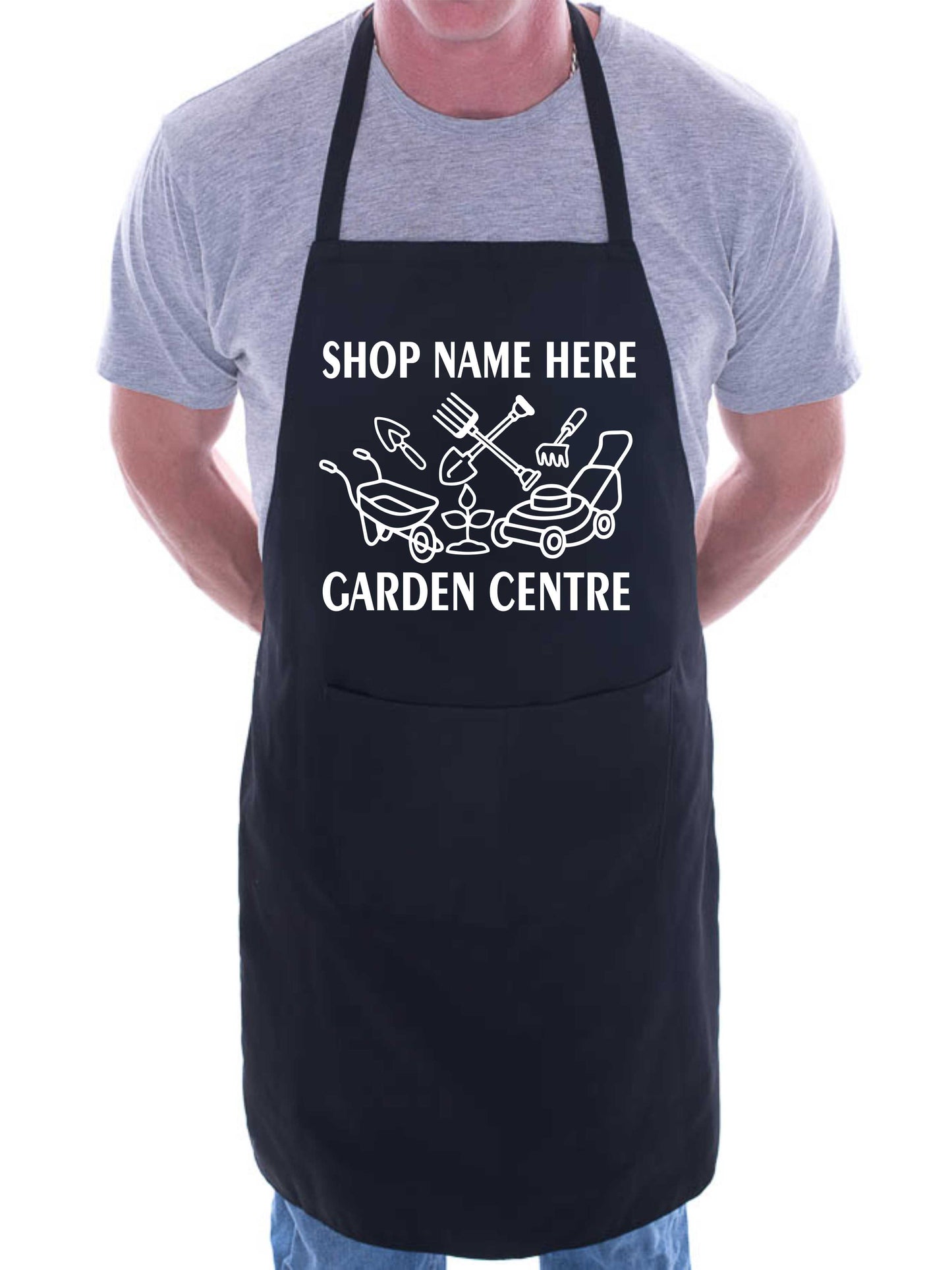 Personalised Apron Garden Centre Gardeners Add Name Here