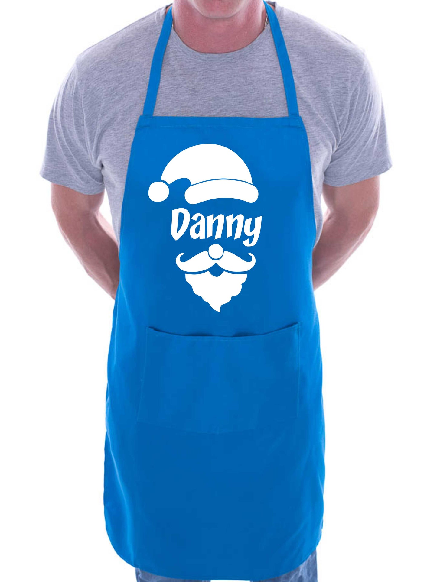 Personalised Christmas Funny Santa Apron Add Your Own Name Here Great Xmas Gift