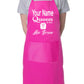 Adult Personalised Apron Queen Of The Air Fryer Add Name Funny BBQ Baking