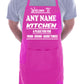 Adult Personalised Apron Welcome To Kitchen Birthday Gift My Name Cafe Name