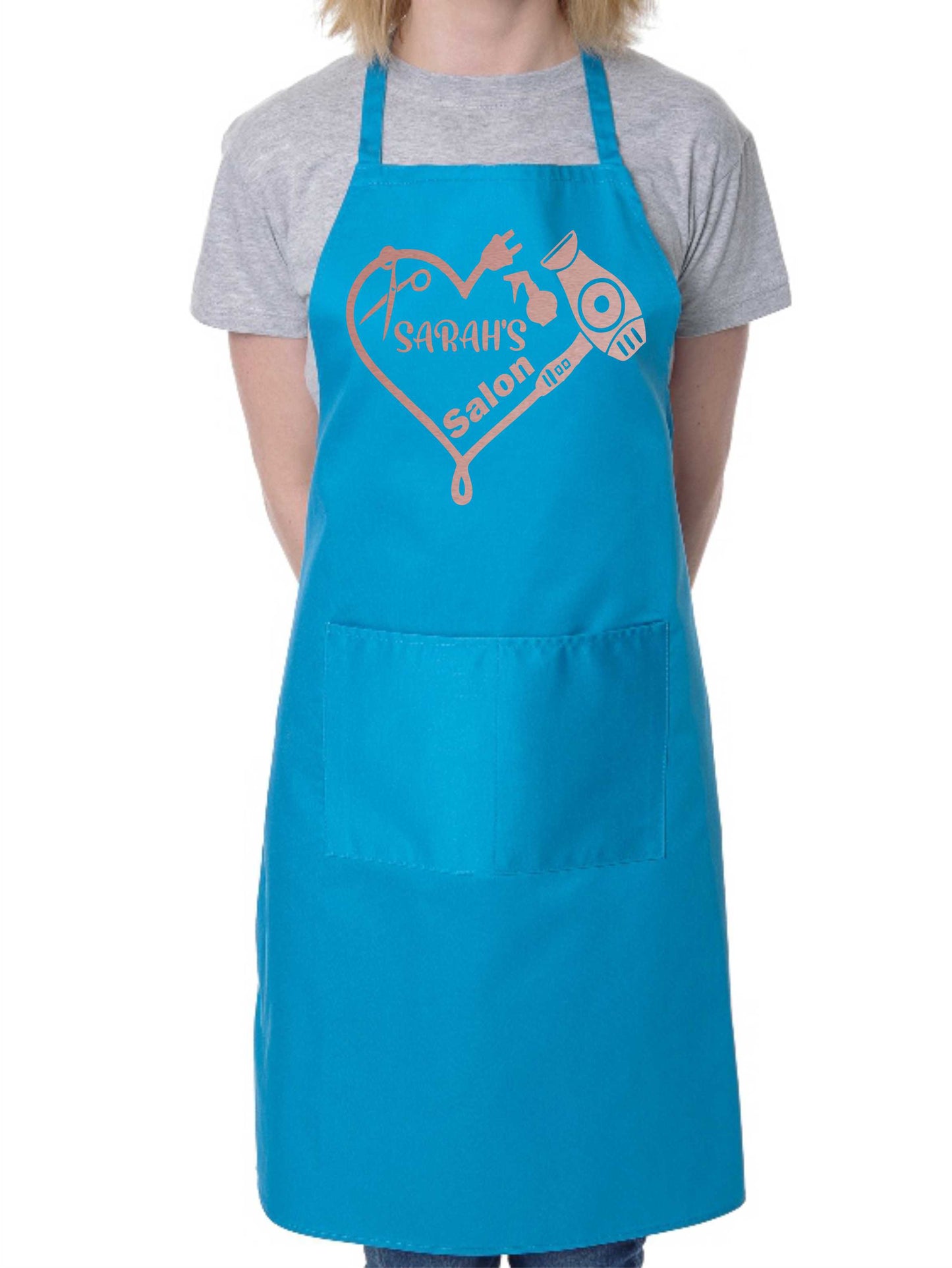 Personalised Apron Hairdresser Beauty Salon Your Name Here Work Gift