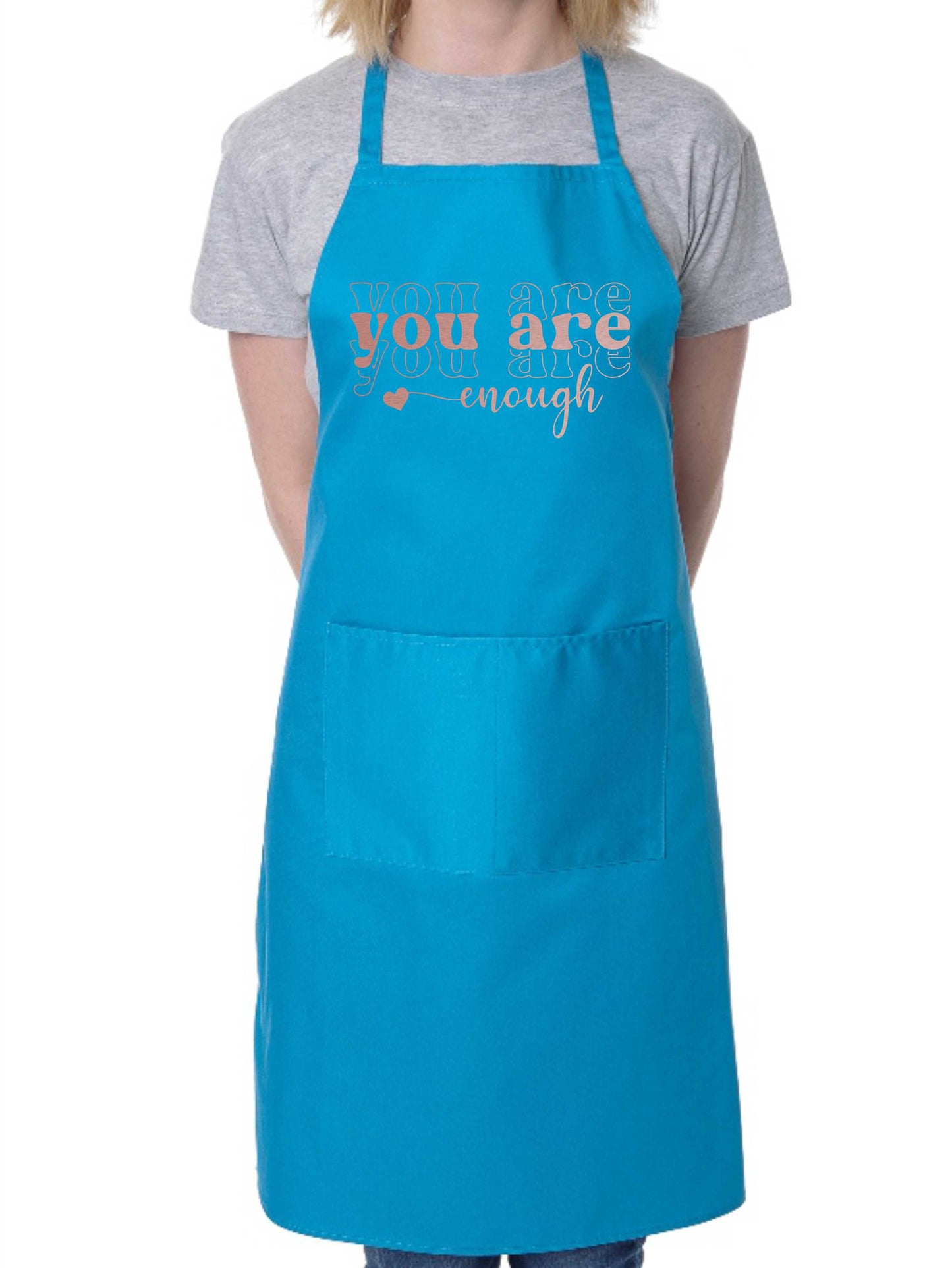 You Are Enough Apron Mental Health Awareness Birthday Gift Cooking Baking BBQ