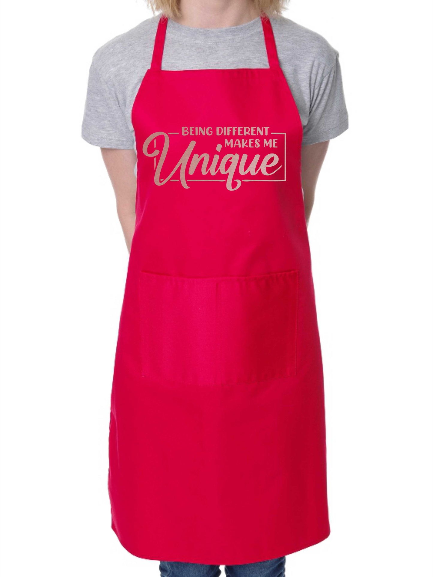 Being Different Makes Me Unique Apron Funny Mental Health Gift Cooking Baking