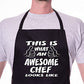 Adult The Legend has Retired BBQ Cooking Funny Novelty Apron