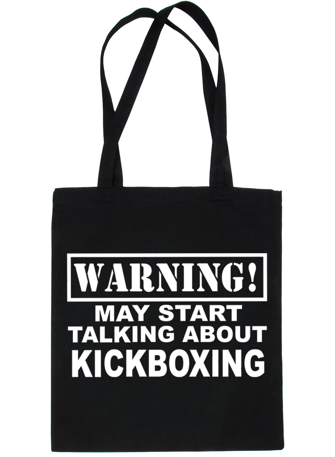 Warning May Talk About Kickboxing Martial Arts Bag For Life Shopping Tote Bag