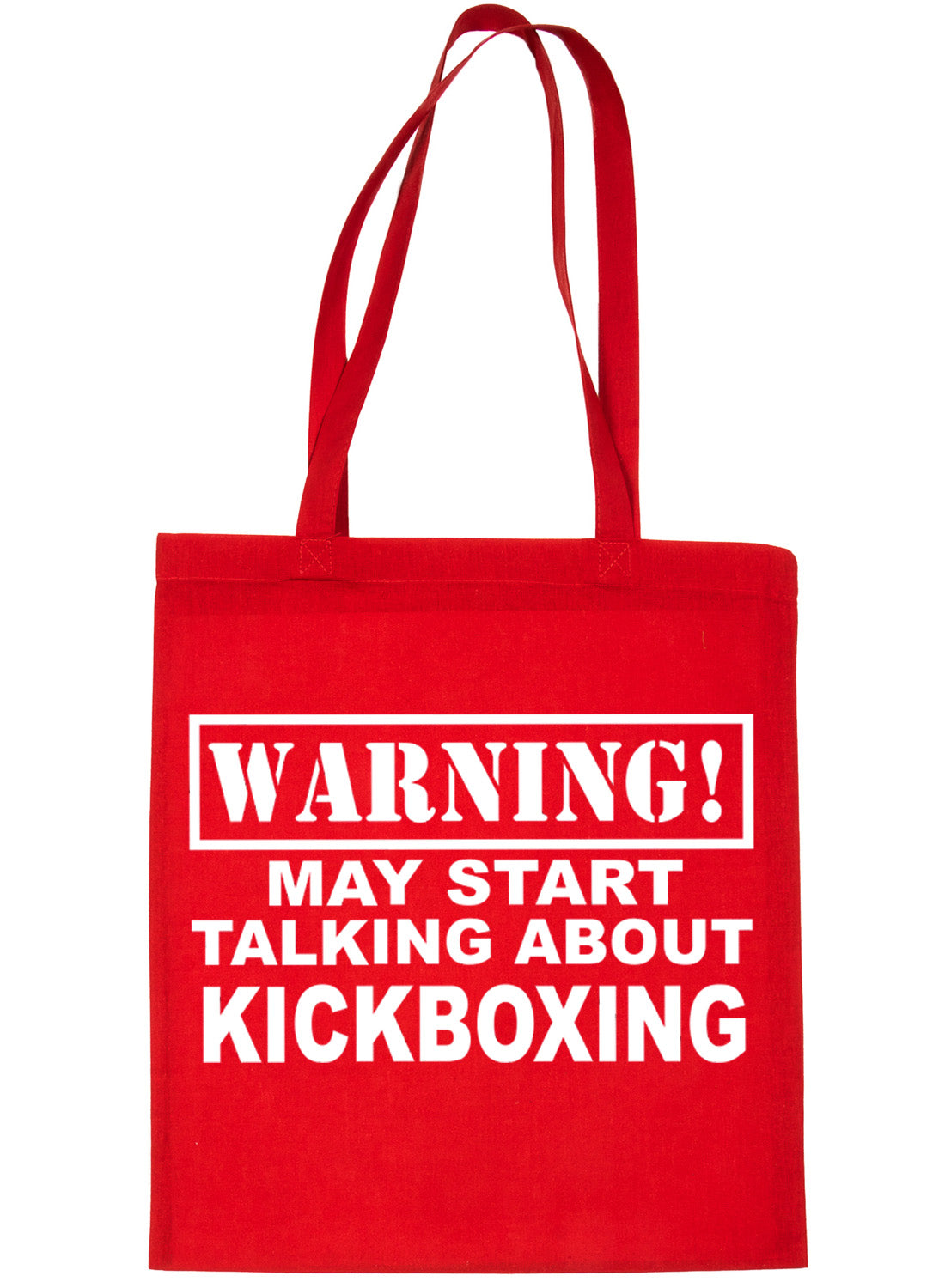 Warning May Talk About Kickboxing Martial Arts Bag For Life Shopping Tote Bag