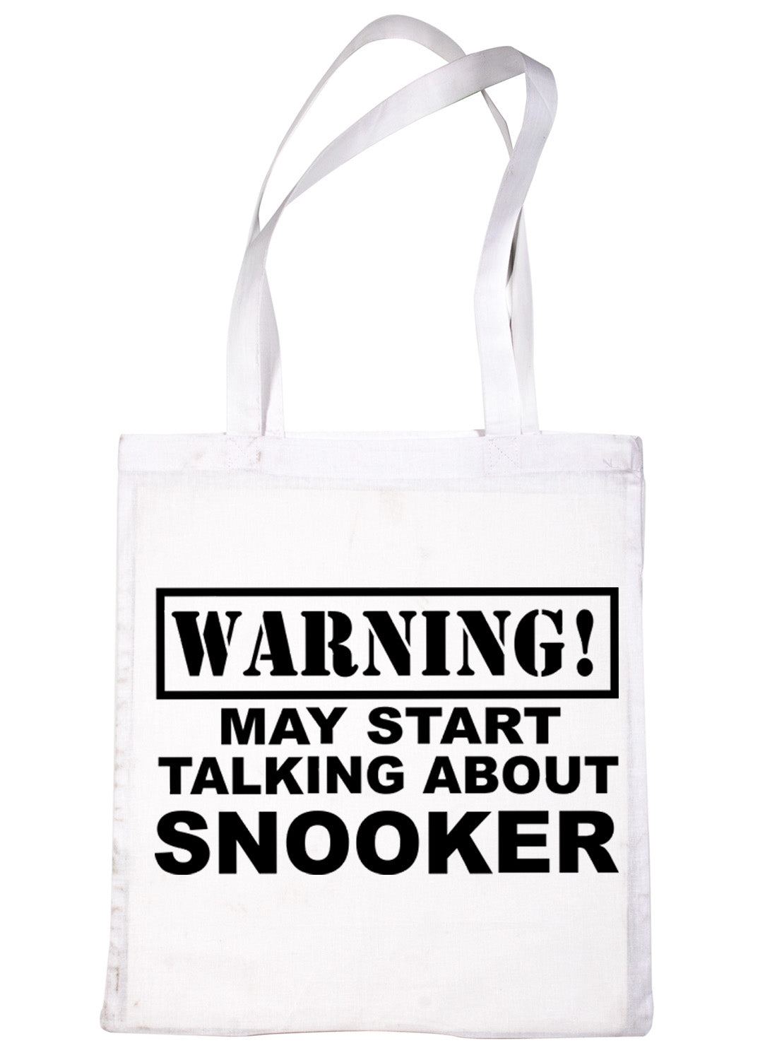 Warning May Talk About Snooker Pool Bag For Life Shopping Tote Bag