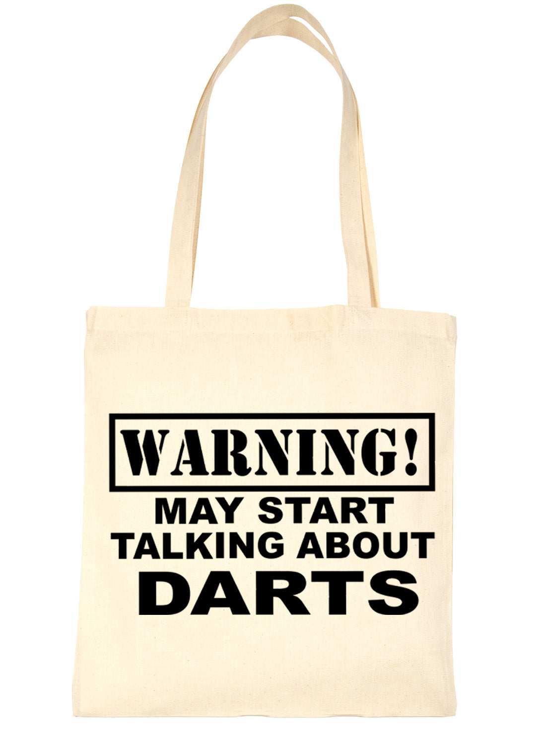 Warning May Talk About Darts Ockey Bag For Life Shopping Tote Bag