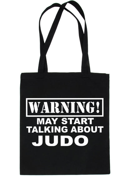 Warning May Talk About Judo Martial Arts Bag For Life Shopping Tote Bag