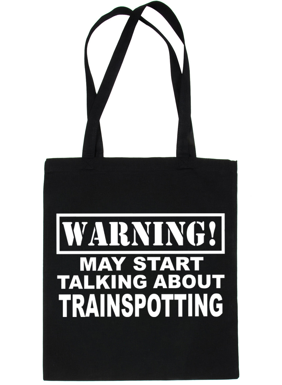 Warning May Talk About Trainspotting Bag For Life Shopping Tote Bag