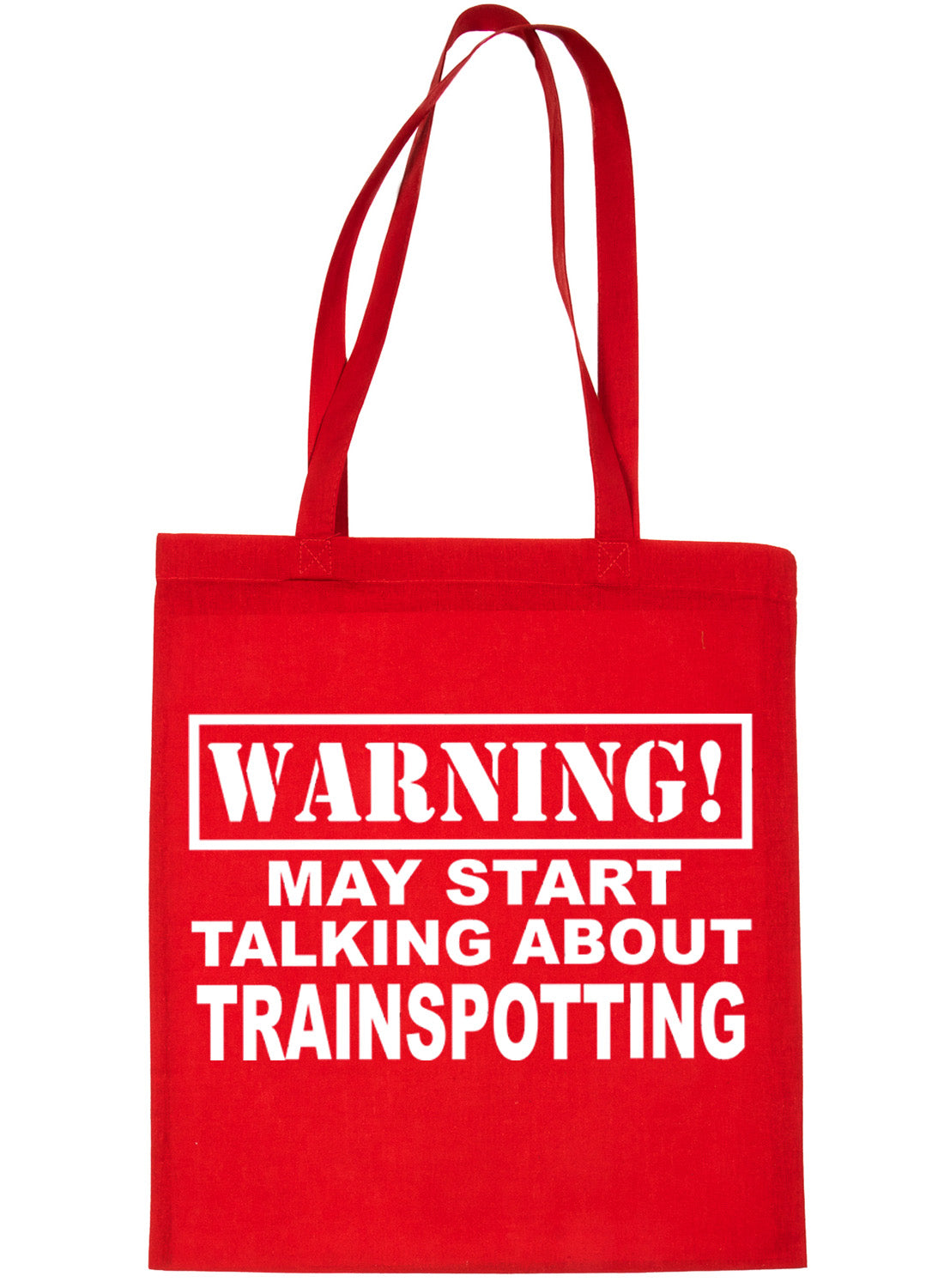 Warning May Talk About Trainspotting Bag For Life Shopping Tote Bag