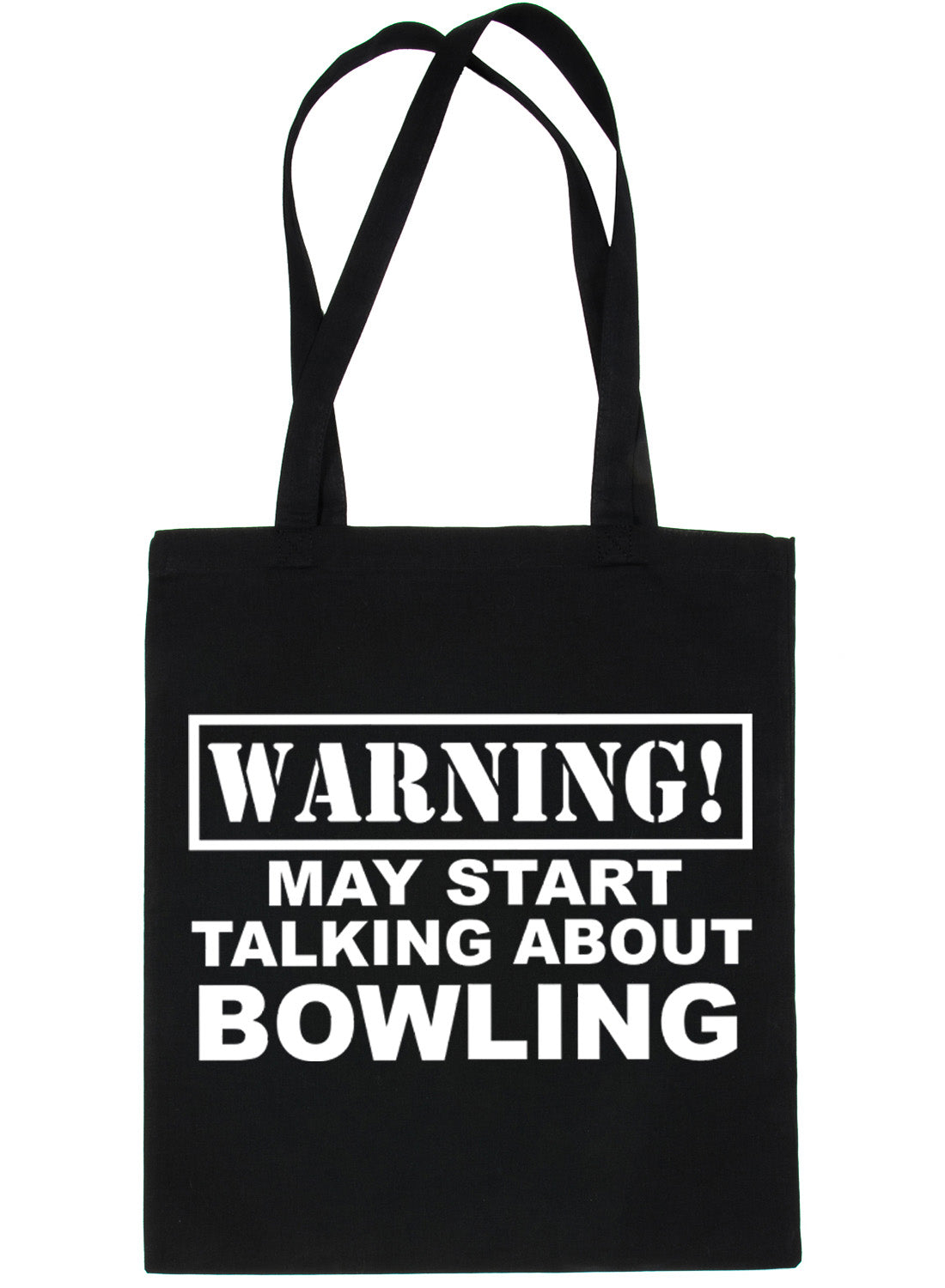 Warning May Talk About Bowling Crown Green Bag For Life Shopping Tote Bag