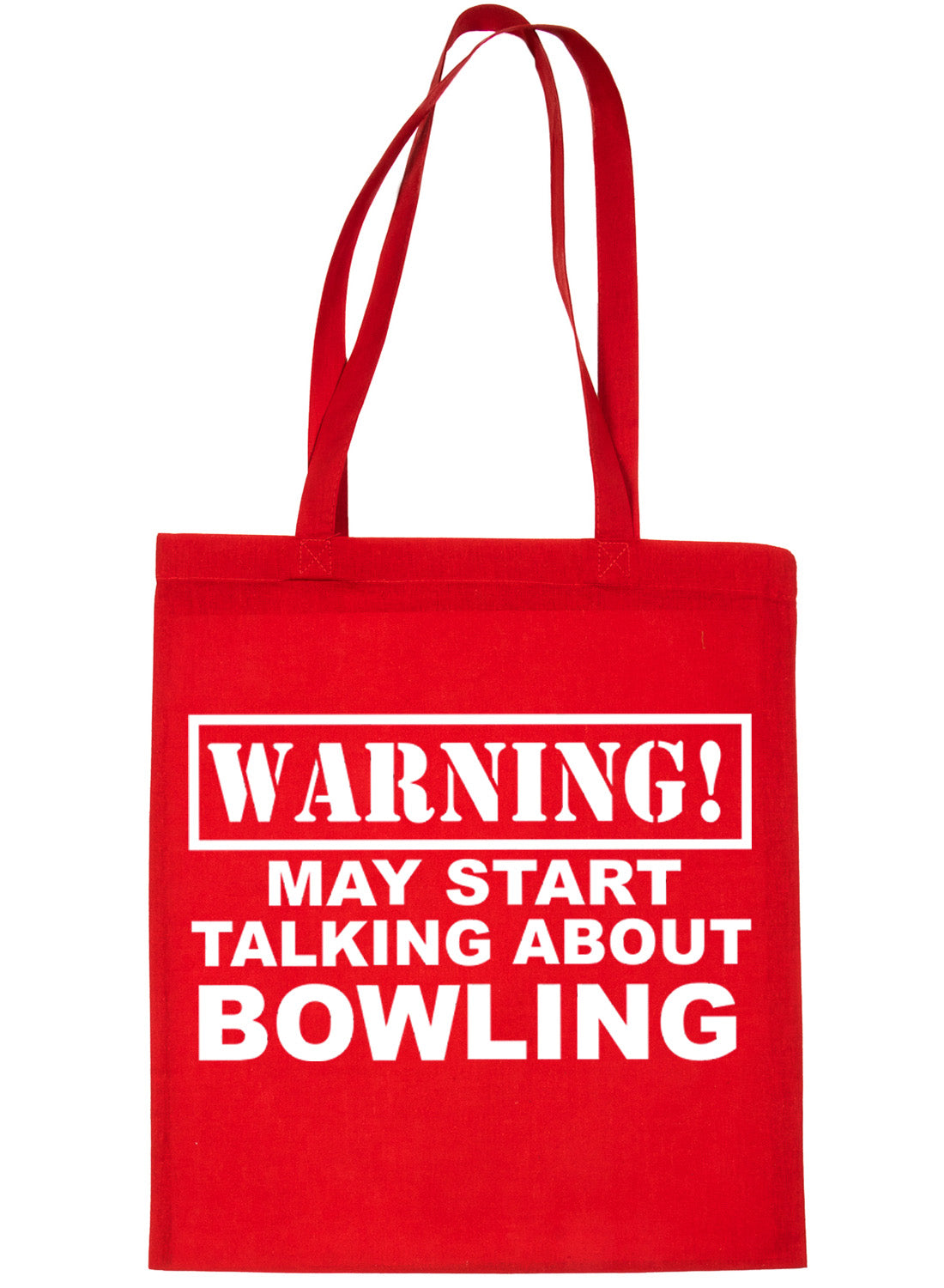 Warning May Talk About Bowling Crown Green Bag For Life Shopping Tote Bag