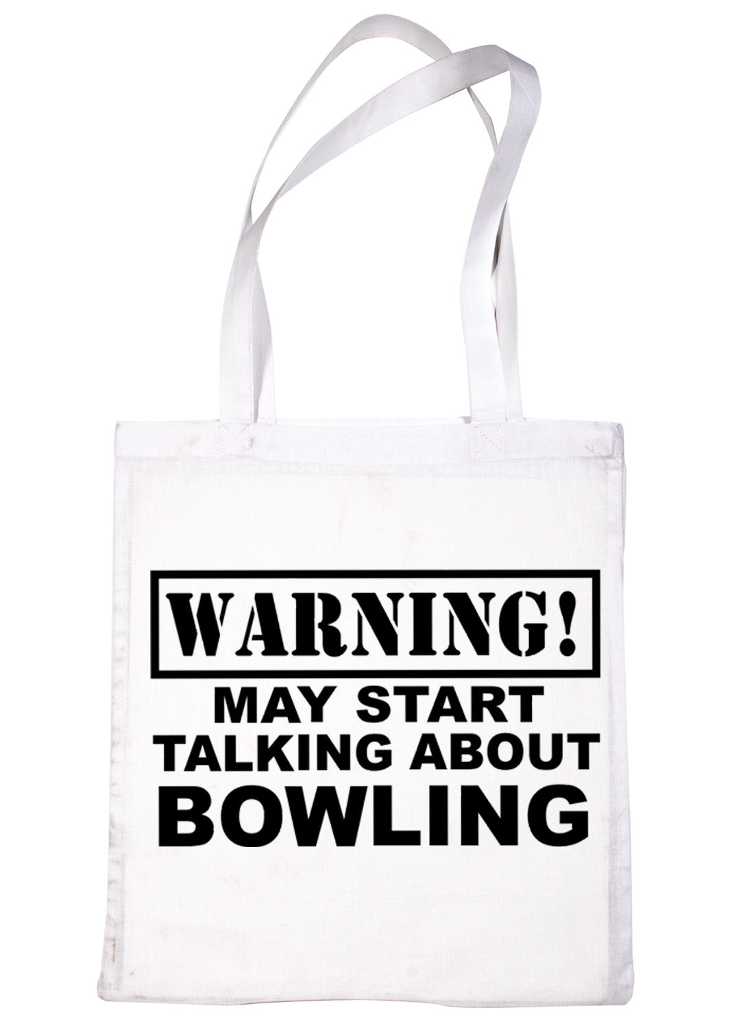 Warning May Talk About Bowling Crown Green Bag For Life Shopping Tote Bag