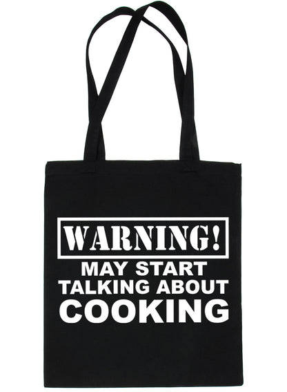 Warning May Talk About Cooking Chef Bag For Life Shopping Tote Bag