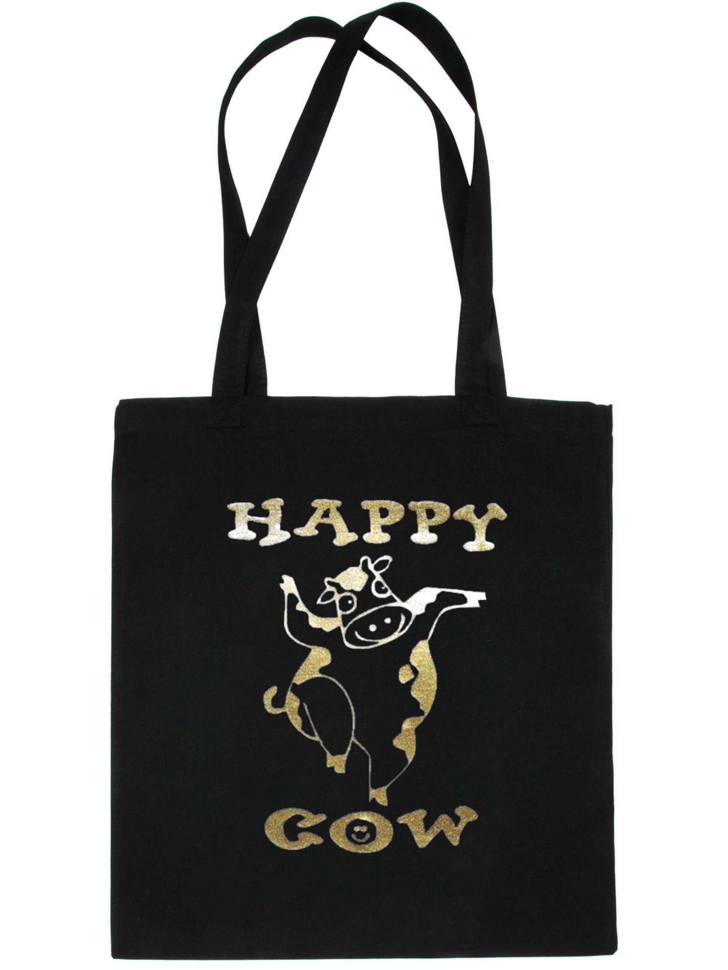 Happy Cow Funny Shopping Tote Bag For Life