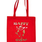 Happy Cow Funny Shopping Tote Bag For Life