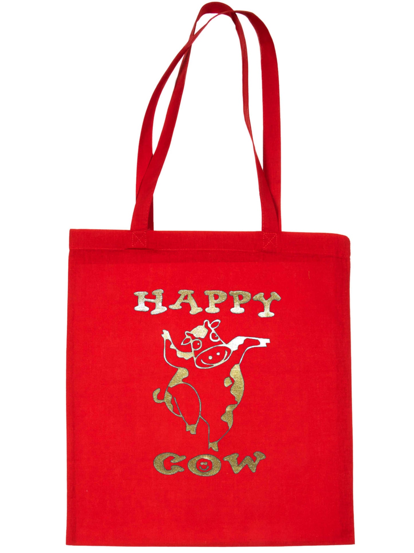 Happy Cow Funny Shopping Tote Bag For Life