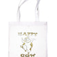 Happy Cow Funny Shopping Tote Bag For Life