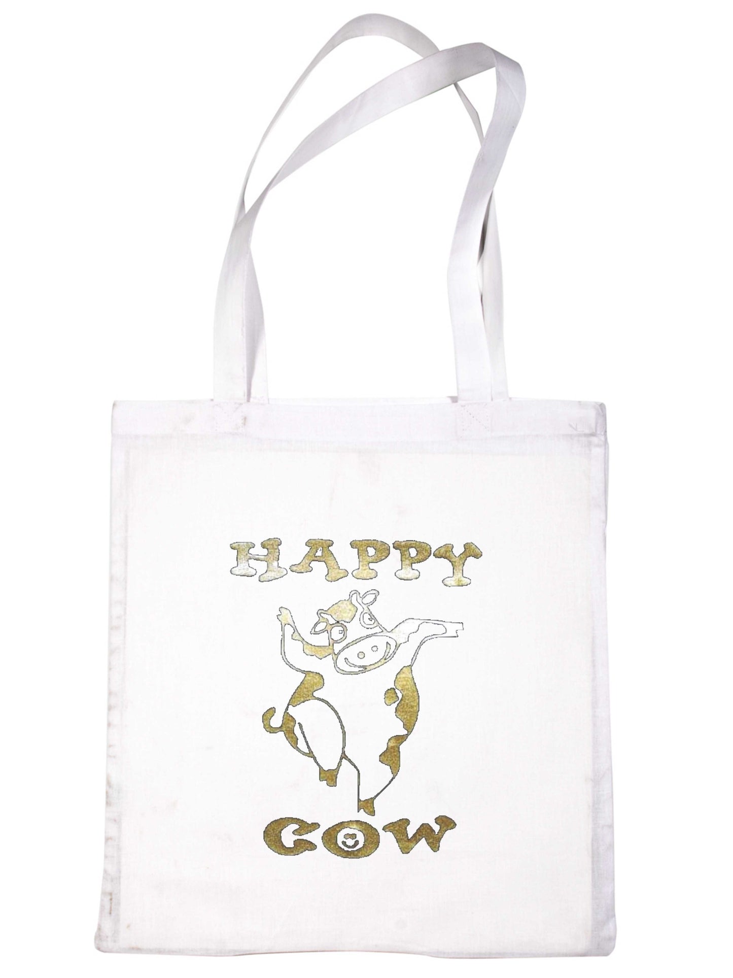 Happy Cow Funny Shopping Tote Bag For Life