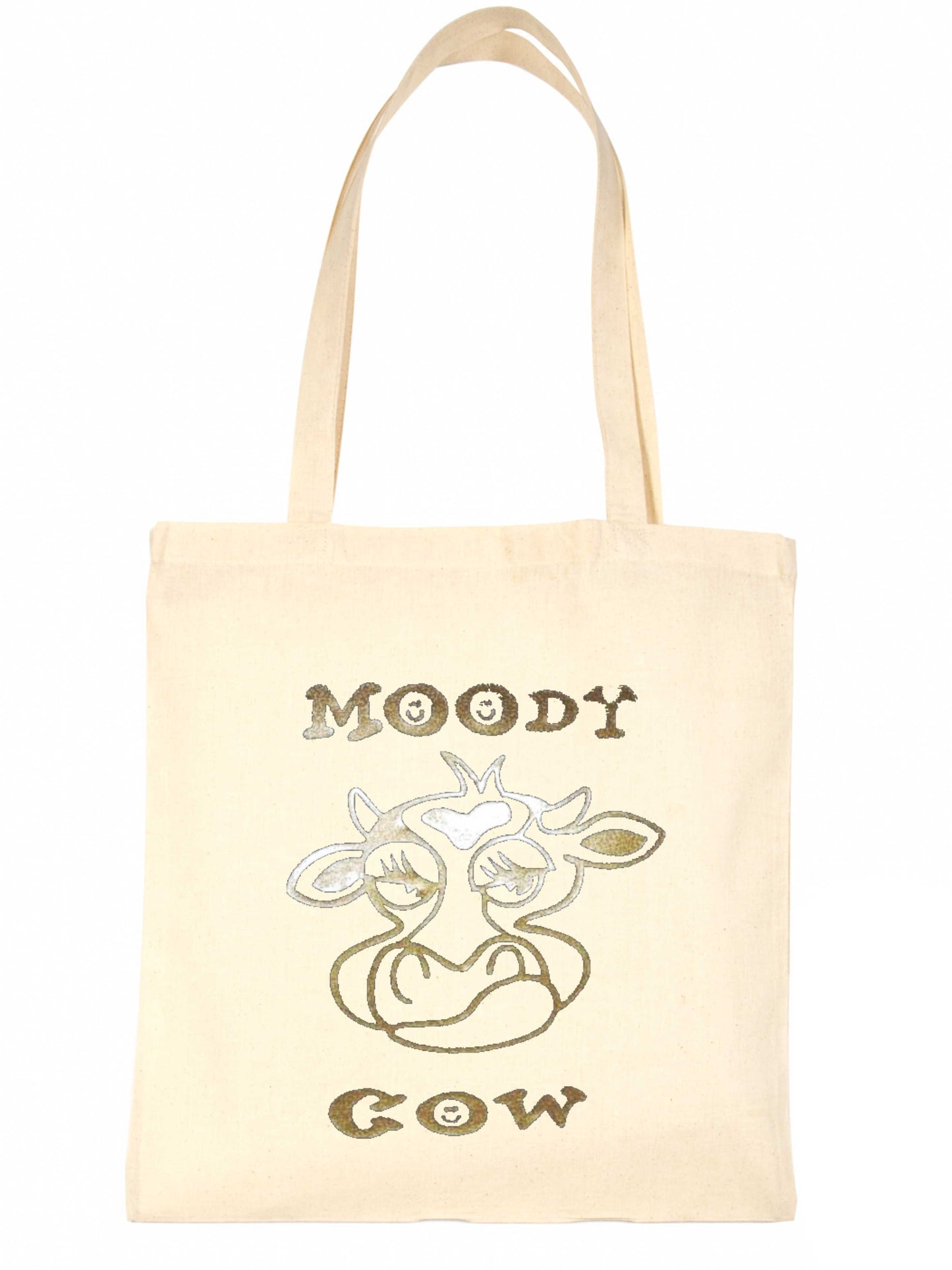 Moody Cow Funny Shopping Tote Bag For Life