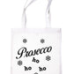 Prosecco Ho Ho Ho Christmas Gift Funny Slogan Shopping Tote Bag For Life