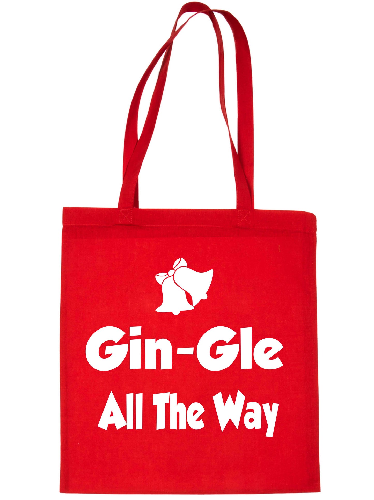 Gin-gle Christmas Ladies Woman Xmas Gift Funny Shopping Tote Bag For Life