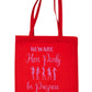 Beware Hen Party Wedding Favour Gift Bags Hen Party Funny Shopping Tote Bag