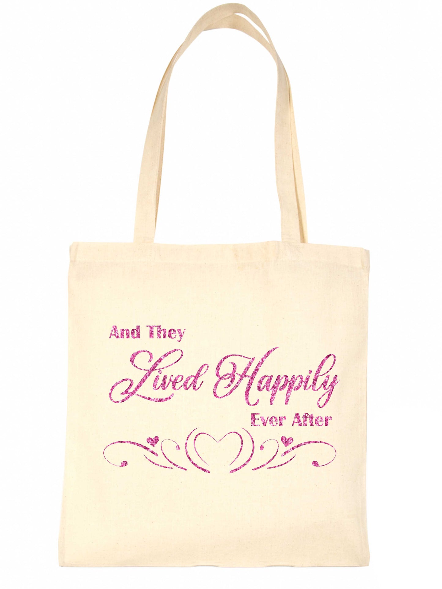 Lived Happily Ever After Wedding Favour Gift Bags Gift Funny Shopping Tote