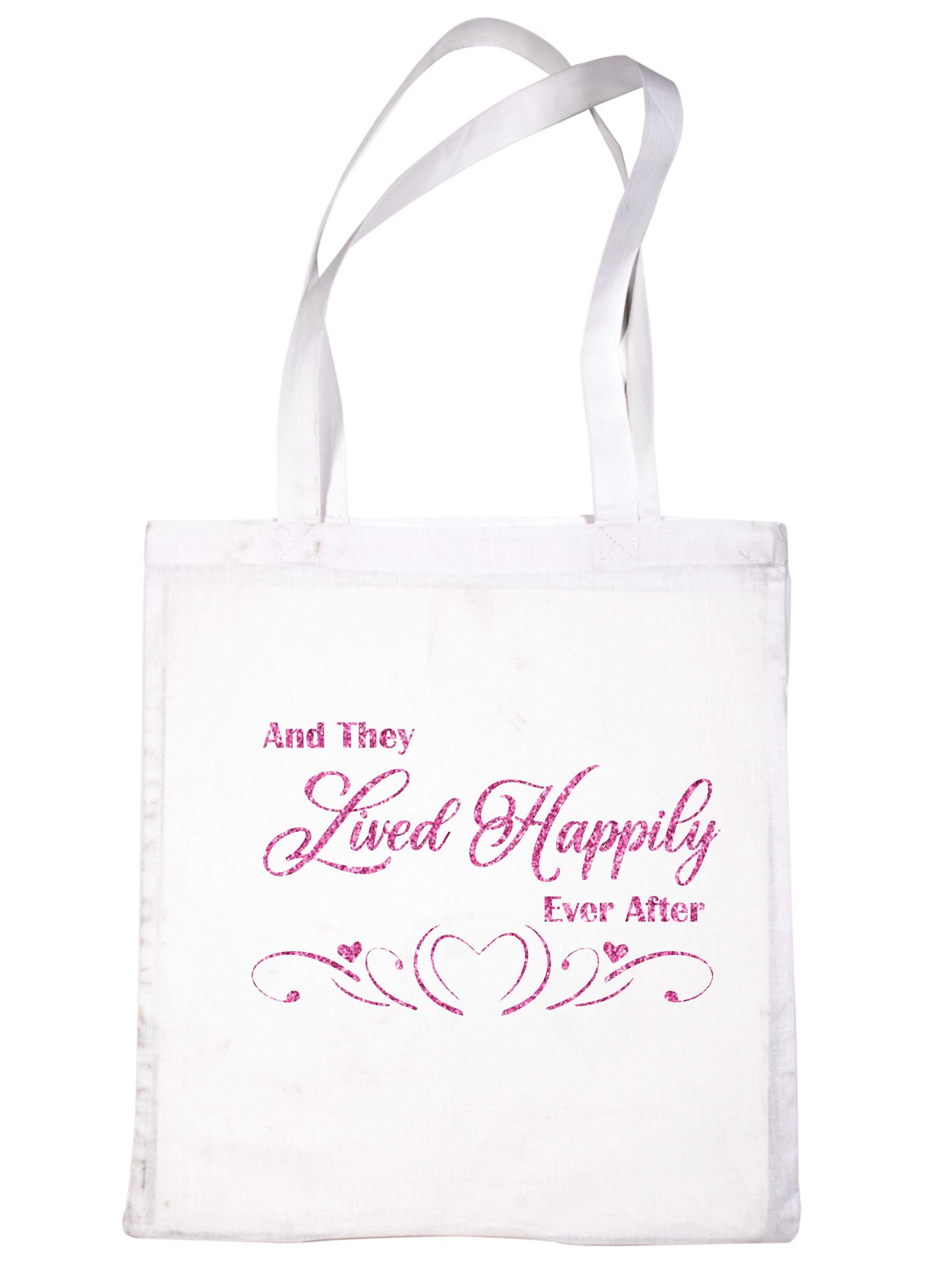 Lived Happily Ever After Wedding Favour Gift Bags Gift Funny Shopping Tote