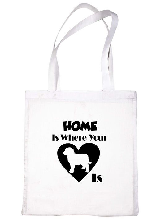 Home Is Where Your Cockapoo Dog Is Funny Dog Lover Gift Shopping Tote Bag