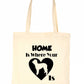 Home Is Where Your Labradoodle Dog Is Funny Dog Lover Gift Shopping Tote Bag