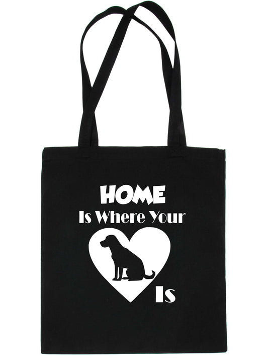 Home Is Where Your Labrador Dog Is Funny Dog Lover Gift Shopping Tote Bag