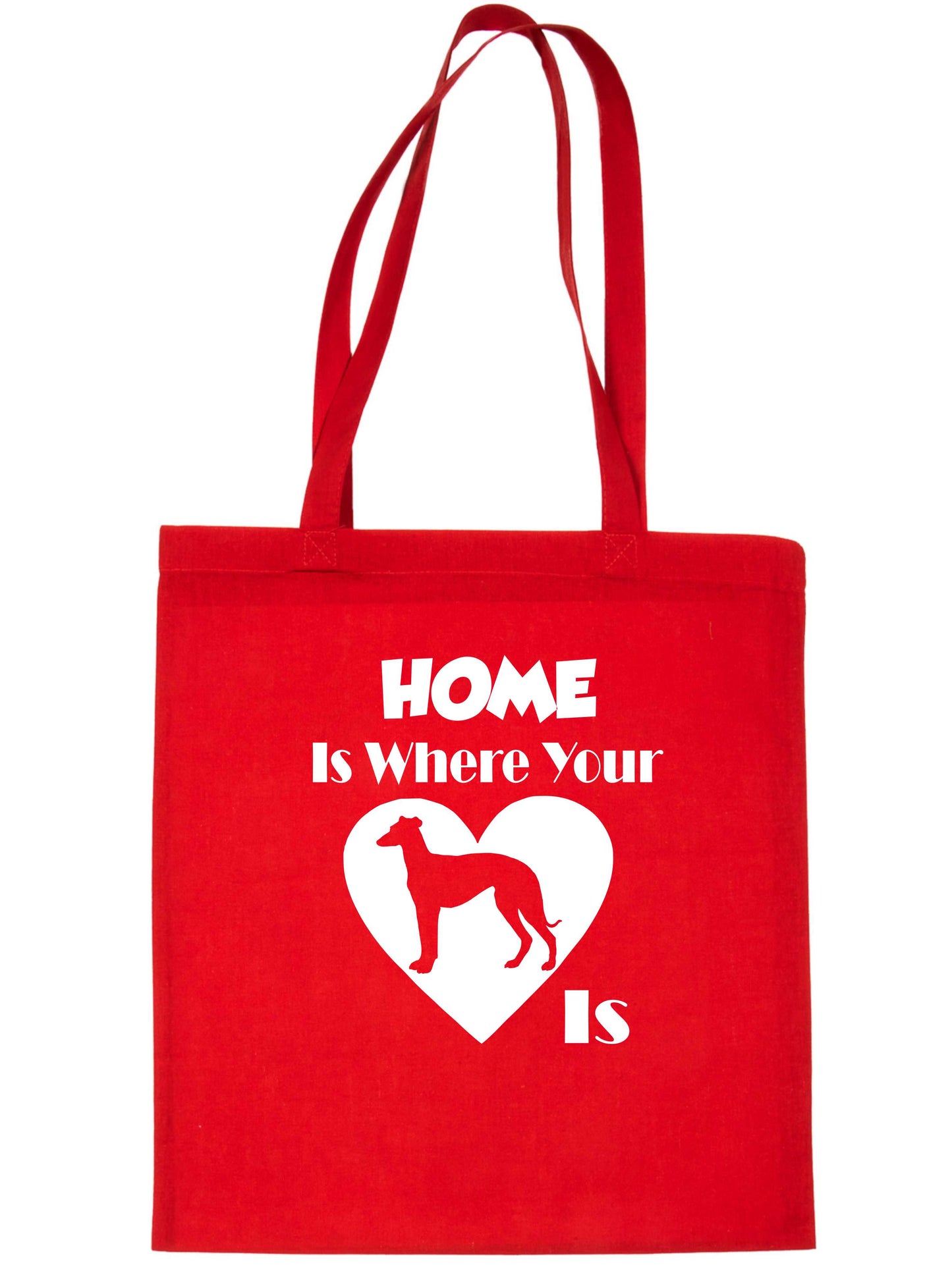 Home Is Where Your Greyhound Dog Is Funny Dog Lover Gift Shopping Tote Bag