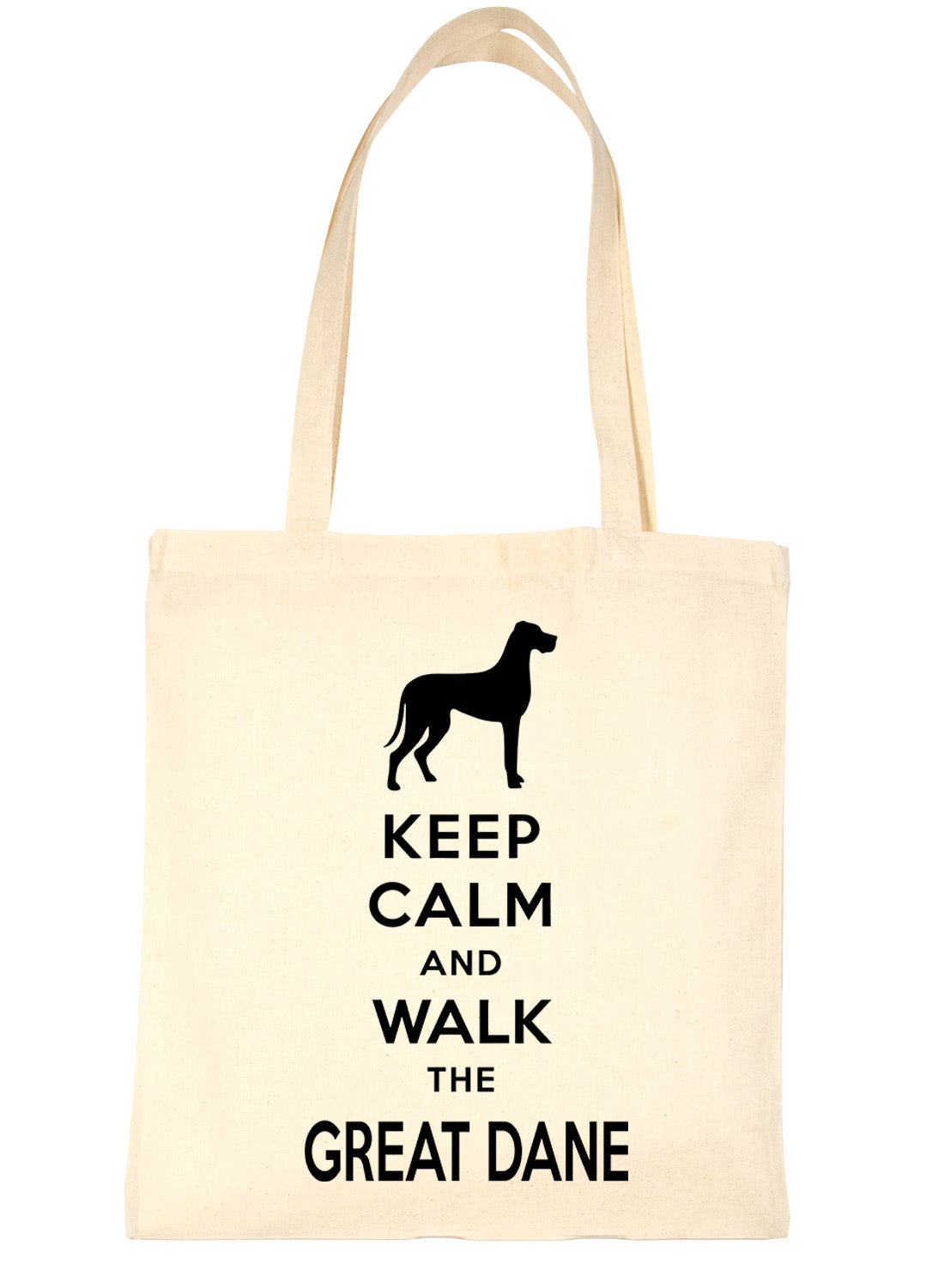 Keep Calm & Walk The Great Dane Funny Dog Lover Gift Shopping Tote Bag