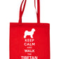 Keep Calm & Walk The Tibetan Terrier Funny Dog Lover Gift Shopping Tote Bag