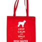 Keep Calm & Walk The Irish Water Spaniel Funny Dog Lover Gift Shopping Tote Bag