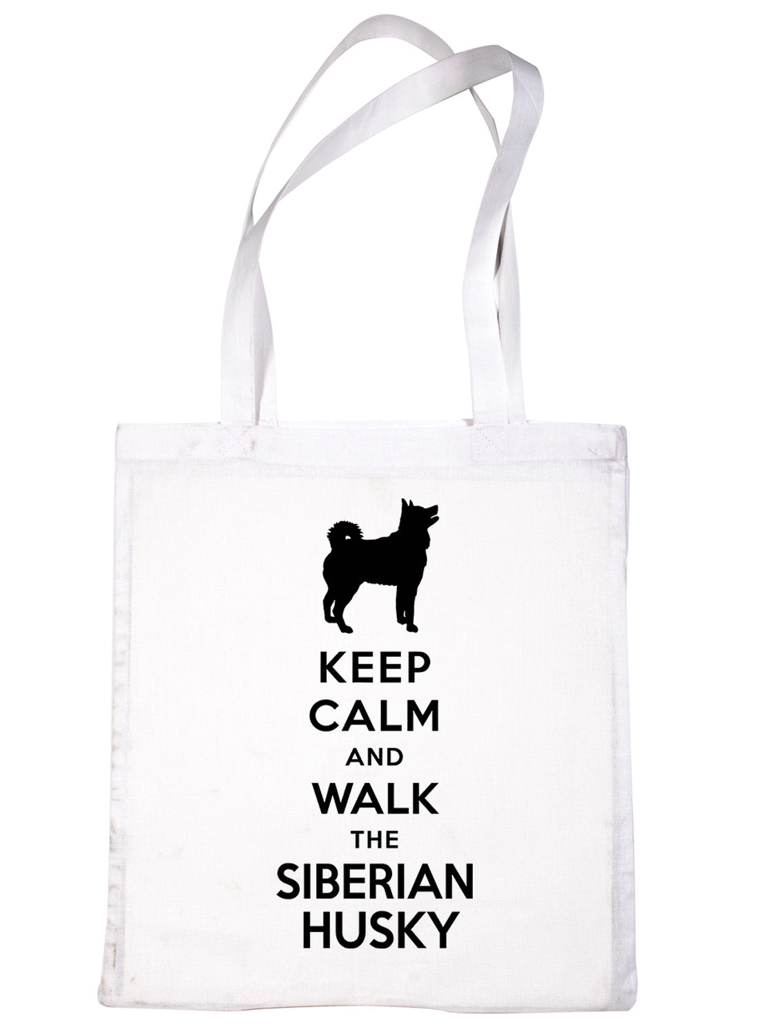 Keep Calm & Walk The Siberian Husky Funny Dog Lover Gift Shopping Tote Bag